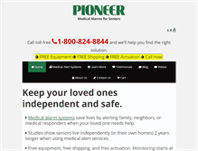 Tablet Screenshot of pioneeremergency.com